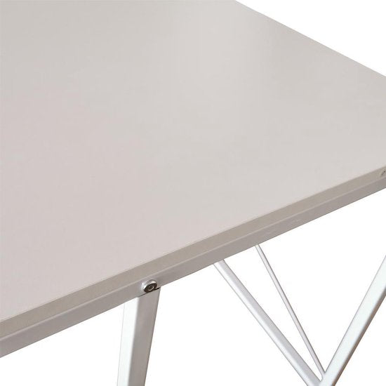 Bureau Stoer - laptoptafel - computertafel - industrieel - wit