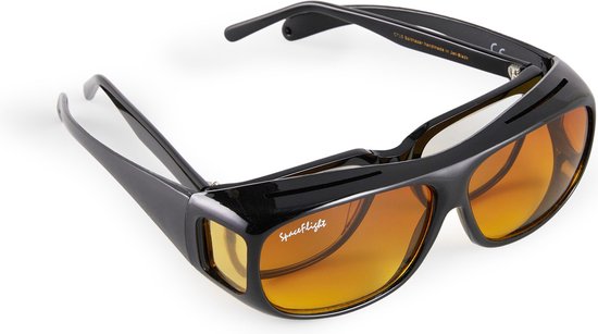 SPACEFLIGHT Overzetzonnebril - Zonnebril in Bruin - Polariserende Glazen - Unisex - Voor Brillen van Max 150 mm breed en 40 mm Hoog - Filter Categorie: 3