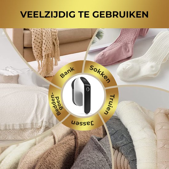 MostEssential Premium Elektrische Pluizenverwijderaar FL777 – Pluizentondeuse - USB-C Snellaadfunctie - Draadloos - 2000 mAh Batterij - PRO Edition