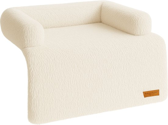 By Cee Cee Origineel Hondendeken Bank – Hondenkleed Bank - Hondenmand - Premium - Volledig Afritsbaar - Beige - 75x90 - Maat S