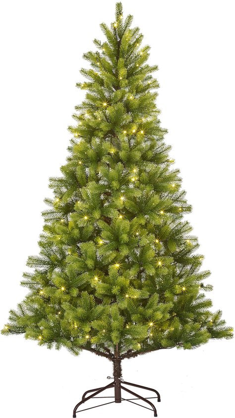 Black Box Trees Nagoya Kunstkerstboom met Warm Witte LED Verlichting - H180 x Ø108 cm - Groen