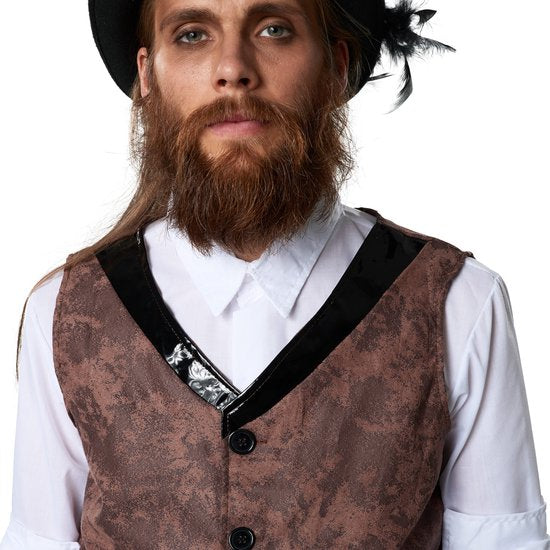dressforfun - Steampunk avonturier XL - verkleedkleding kostuum halloween verkleden feestkleding carnavalskleding carnaval feestkledij partykleding - 302338