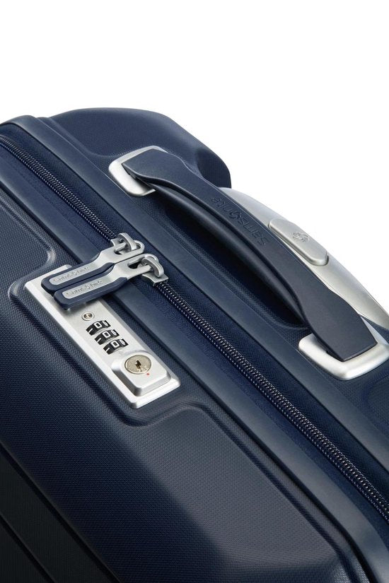 Samsonite Reiskoffer - Flux Spinner 55/20 Uitbreidbaar (Handbagage) Navy Blue