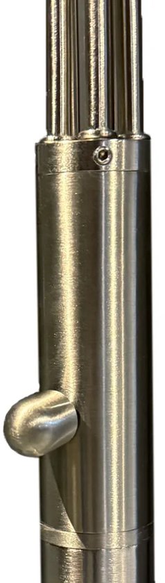 Vloerlamp Synna 1327ST – Draaibaar, dimbare LED booglamp van staal en glas, Modern design, Mexlite, met 5 lichtbronnen (4.5W) en snoer van 235 cm