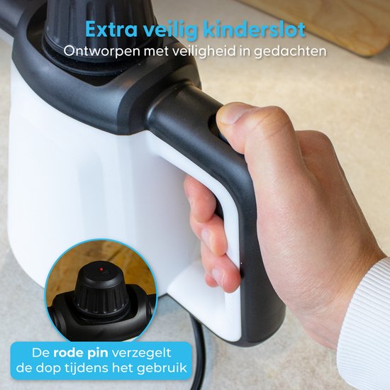 Ølven Handstoomreiniger - 5 in 1 - Stoomreiniger - Vlekkenreiniger - Tapijtreiniger - 450ML - 1200W