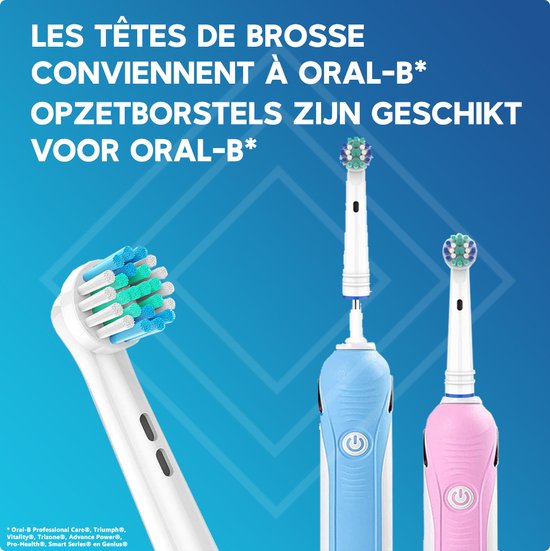 Cosity - 24x Opzetborstels compatibel met Oral-B en Braun - Brievenbusverpakking - Wit