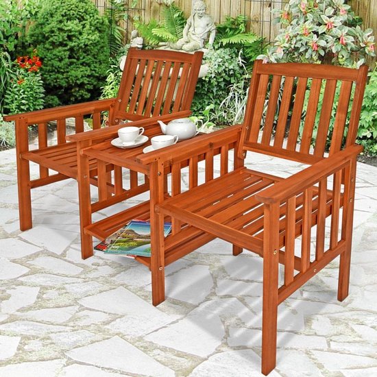 Casaria 2-Zits Tuinbank – FSC®-Gecertificeerd Acaciahout – 164 cm