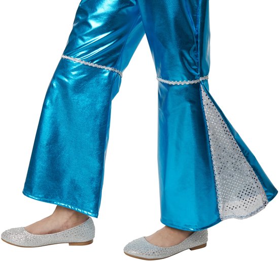 Dressforfun Stralende Disco Starlet 158 (vanaf 12 jaar) - verkleedkleding kostuum halloween verkleden feestkleding carnavalskleding carnaval feestkledij partykleding - 302368