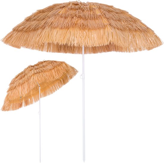 Kingsleeve Parasol Hawaii - 160 cm Rond - Beige