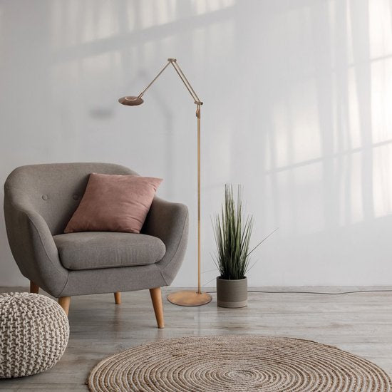 Steinhauer Exclusive - vloerlamp - Zenith2 - brons - kunststof metaal - designlamp - LED - 4391BR