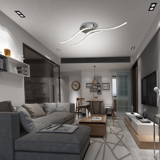 Monzana LED Plafondlamp Tripple Bolge - Lamp - Verlichting, 3 Flexibele Armen