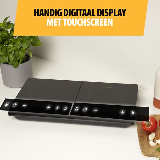 Tristar Luxe Inductiekookplaat 3500W - IK-6162 - 2 Kookzone - Timer tot 180 min - Zwart