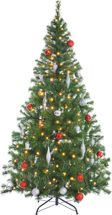 Casaria Kerstboom 150 cm – Incl. LED Kerstverlichting PE Groen