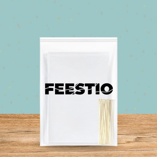 Feestio Uitdeelzakjes 25 x 15 cm - 200 Stuks - Snoepzakjes - Traktatie Zakjes Kinderfeestje - Cellofaanzakjes Transparant - Cadeauzakjes - Snoepzak