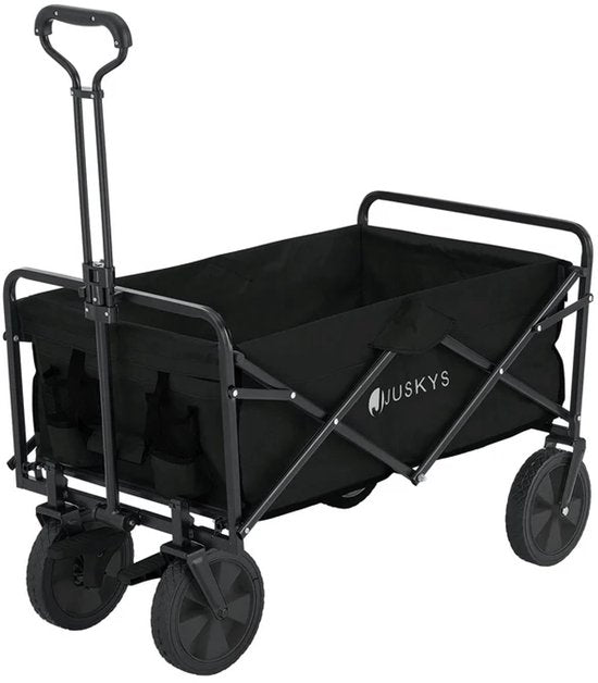 Bolderkar / Handkar / Transportkar - Opvouwbaar - Max. 100kg - Zwart