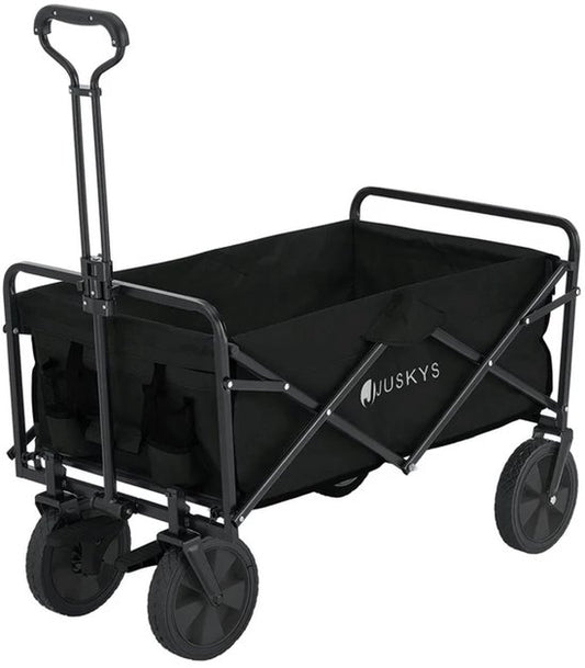 Bolderkar / Handkar / Transportkar - Opvouwbaar - Max. 100kg - Zwart