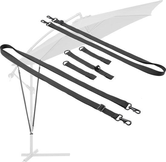 Kingsleeve Zweefparasol Windveiligheidsset - Variabel Aanpasbaar
