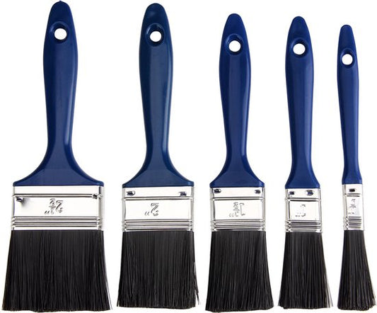 MONZANA Set van 5 Verfkwasten - Verschillende Maten - Blauw