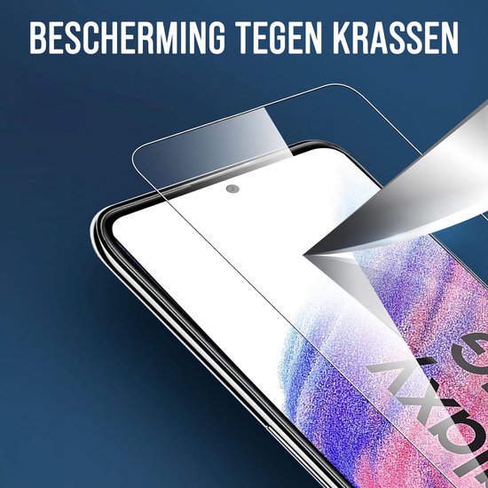 Podec Screenprotector geschikt voor Samsung Galaxy A53 - Gehard Beschermglas - Transparant en Krasbestendig - Tempered Glass Screen Cover - 3 Stuks