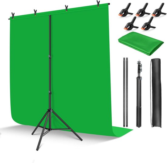 Luft Green screen set - 200x150 doek - Fotografie - Achtergrond voor fotostudio