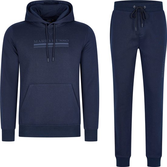 Mario Russo Trainingspak Anselm- Huispak - Joggingpak - Hoodie - Navy - M