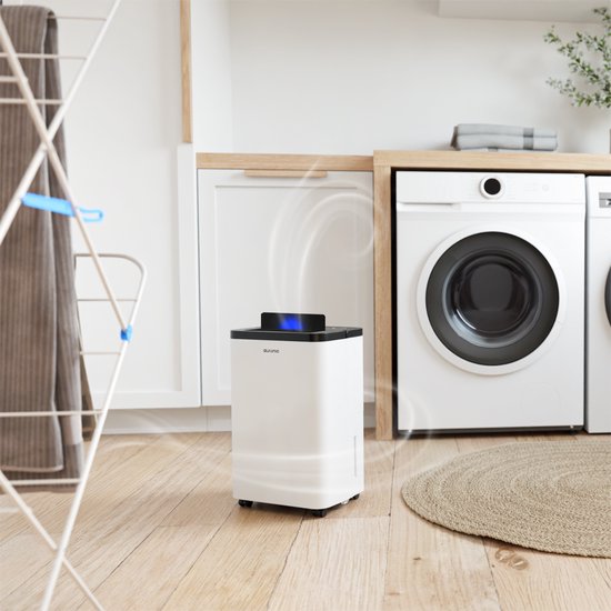 Auronic Luchtontvochtiger - Compact Pro Plus - 12L - Slaapkamer, Badkamer, Woonkamer en Kantoor - Vochtvreter voor in Huis - Wit