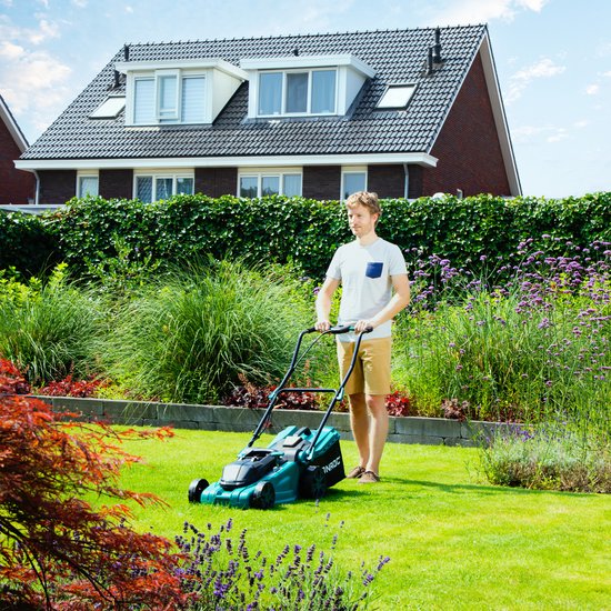 VONROC Accu grasmaaier 40V – 38cm – Centrale hoogteverstelling – Incl. twee 4.0Ah accu’s en dubbele snellader
