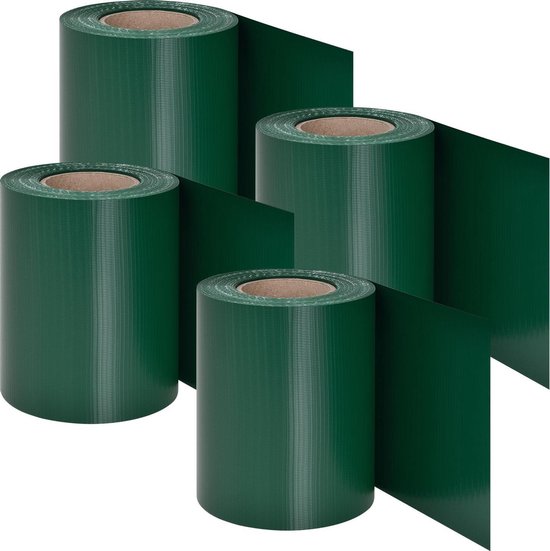 Juskys PVC Privacystrips - 4 stuks - Groen