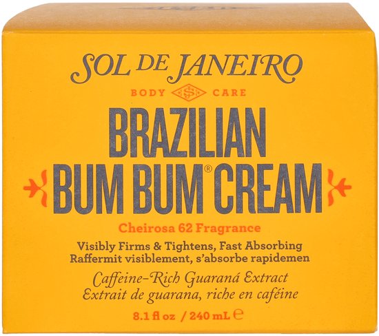 Sol de Janeiro Brazilian Bum Bum Cream - Bodycrème met cafeïne voor stevige huid - 240ml