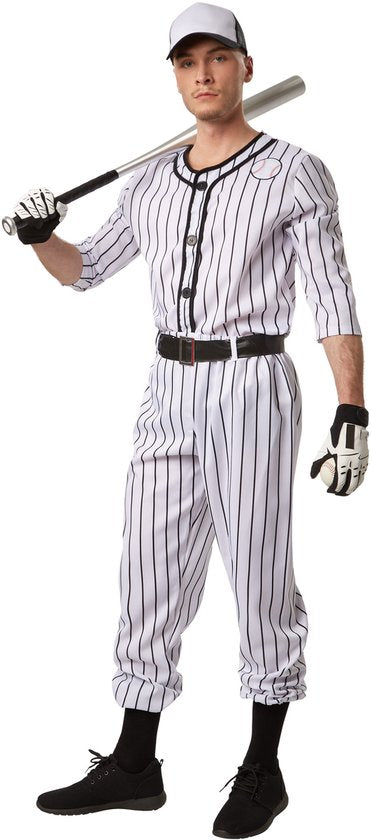 Dressforfun Herenkostuum baseball XXL - verkleedkleding kostuum halloween verkleden feestkleding carnavalskleding carnaval feestkledij partykleding - 301813