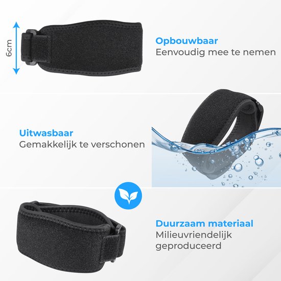 Nuvance - Elleboog Brace - One Size - Tennisarm Brace - Elleboogbraces