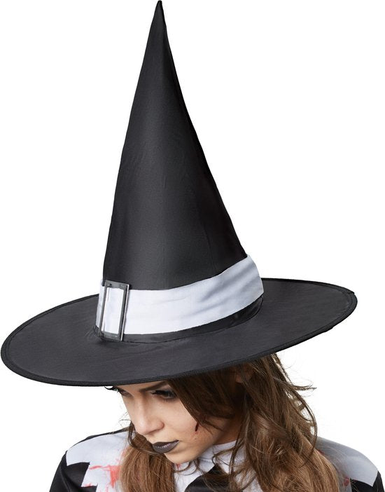 Dressforfun Griezelige heks XXL - verkleedkleding kostuum halloween verkleden feestkleding carnavalskleding carnaval feestkledij partykleding - 302234