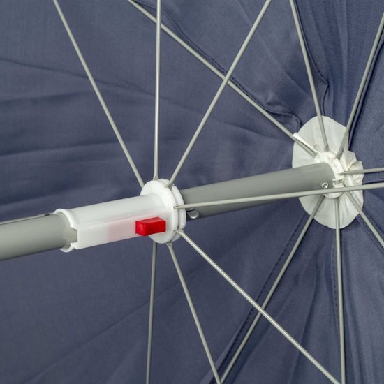 Bo-Camp - Parasol - Met knikarm - Ø 200 cm - Blauw