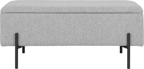 House Nordic Bank – Met Opbergruimte – 95 x 36,5 x 46 cm – Lichtgrijs
