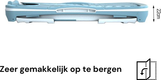 Livista® - Opvouwbaar Bad - Blauw - 143 cm - Inklapbaar - Bath Bucket - Met Onderwater LED, Kussen en Tas - 1 jaar garantie