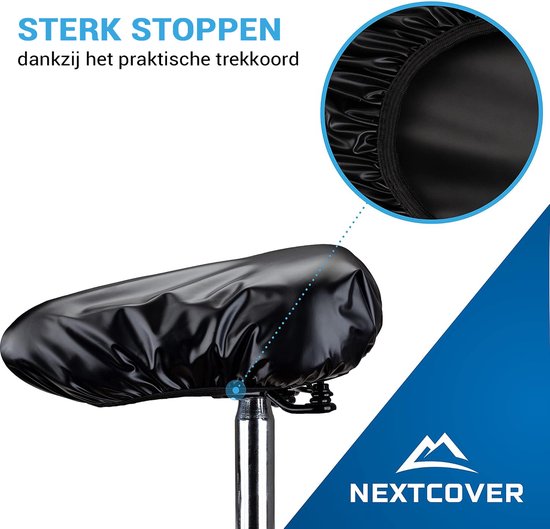NEXTCOVER® Universele zadelhoes fiets set van 2 - 100% zadelhoes waterdicht - Zadelhoes regen of zonneschijn met UV-bescherming