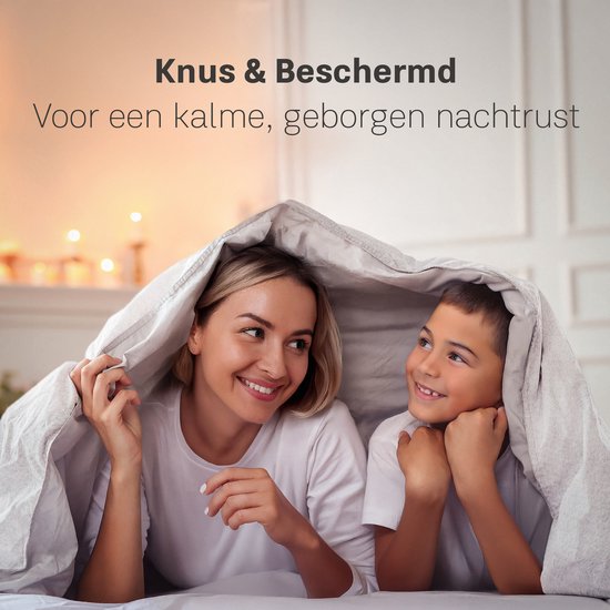 CozySense® Verzwaringsdeken Kind 2,4 kg - Weighted Blanket - Zwaartedeken met GLASS-Flow® Drukverdeling - Wasbare Hoes - Hypoallergeen - Wit