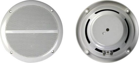 Velleman Inbouwluidspreker, 2 stuks, voor binnen en buiten, rond, wit, 6.5"