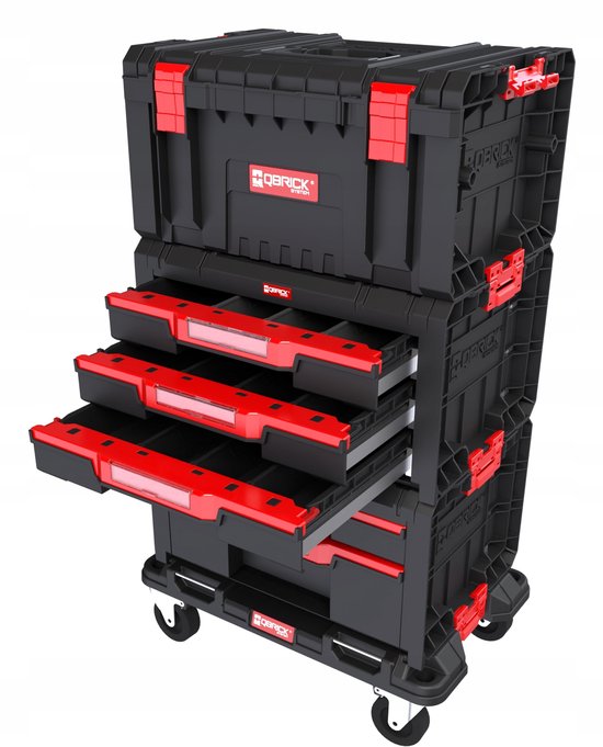 Qbrick System PRO Lade Werkplaats Set 2 - Robuuste Gereedschapskoffers