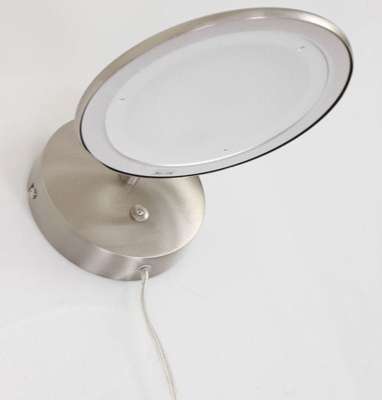 Steinhauer Zenith LED - Wandlamp Modern - Staal - H:12cm - Ø:12cm - Universeel - Voor Binnen - Metaal - Wandlampen - Slaapkamer - Woonkamer