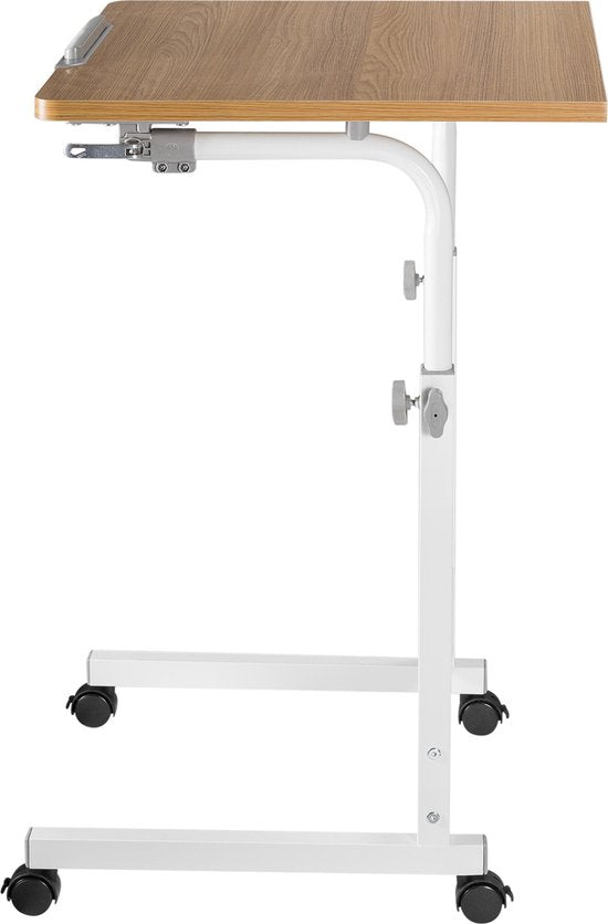 Laptoptafel verrijdbaar bureau - lessenaar - hoogte verstelbaar 68 - 96 cm