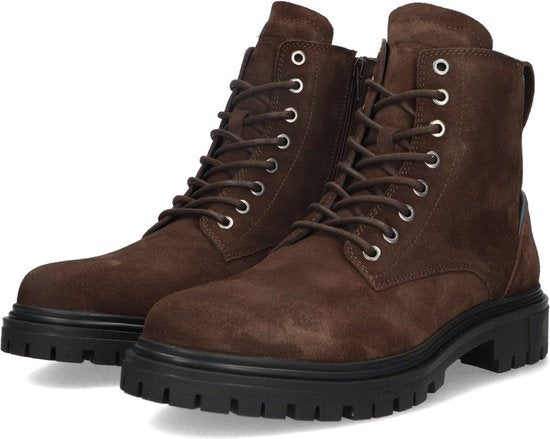 McGregor Heren Boots - Bruin - Veterboots van Suède met Leren Voering en Voetbed – Stijlvolle en Comfortabele Laarzen - Maat 41