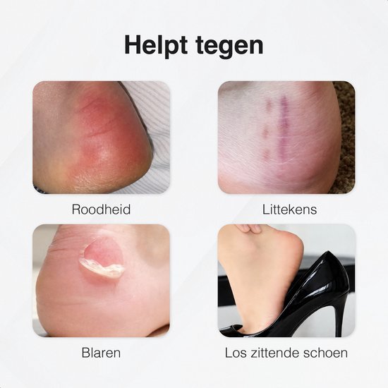Hielbeschermers - 6 stuks - Hielkussen - Steunzolen - Antislip hielzool - Tegen blaren - Hakbeschermers - Hielkussentjes voor schoenen