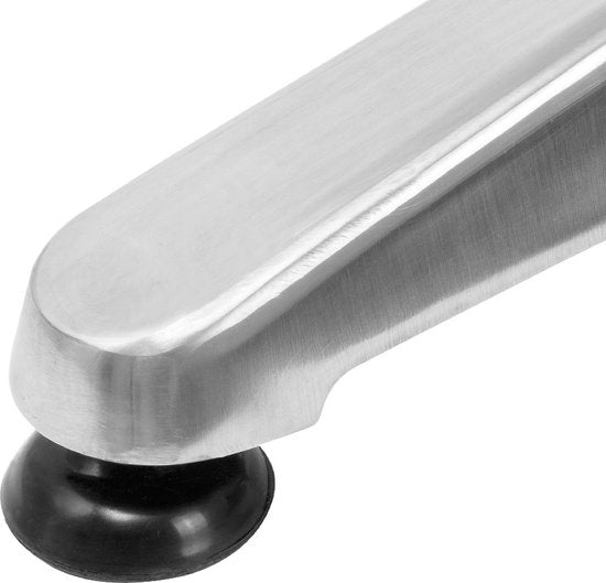 Casaria Statafel 2in1 – Aluminium Verstelbaar - Rond Ø 60 cm Zilver