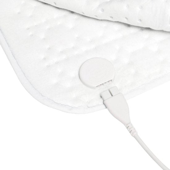 Inventum HN139G elektrische onderdeken 150x80 cm - Eenpersoons - 4 warmtestanden - Warmtedeken - Uitwasbaar - Automatische uitschakeling - Oververhittingsbeveiliging - Fleece - Wit