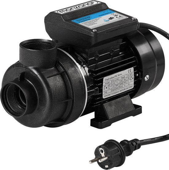 Monzana Zandfilterpomp Voorfilter - 10.200 l/u 400 W IPX5 - Zwart