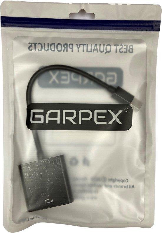 Garpex® Mini DisplayPort naar VGA Adapter - Mini DP naar VGA Kabel - 1080p HD Resolutie - Zwart