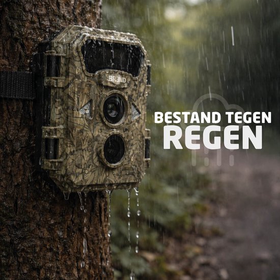 BREND BR-2248 Wildcamera met Nachtzicht 20 Meter - 48MP Beeld en 4K Video - IP66 - Bewegingssensor - 2 Inch Scherm - Inclusief 32GB SD-kaart