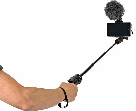 JOBY GripTight PRO TelePod – Statief voor smartphones en GoPro – Werkhoogte: 20.8 - 63.5 cm – Zwart
