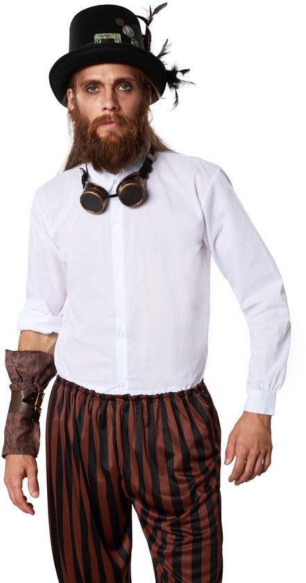 dressforfun - Steampunk avonturier XL - verkleedkleding kostuum halloween verkleden feestkleding carnavalskleding carnaval feestkledij partykleding - 302338